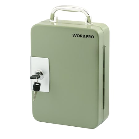 Prime-Line WORKPRO W082082 48 Key Steel Cabinet with Keyed Lock and Handle 10 x 7 x 3 in. W082081